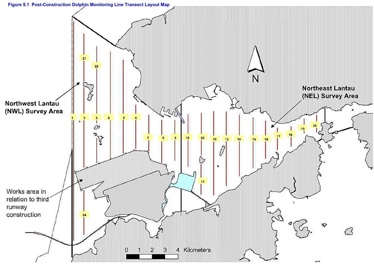 Figure 5_1 Dolphin monitoring transect surveys_revised (post-construction)
